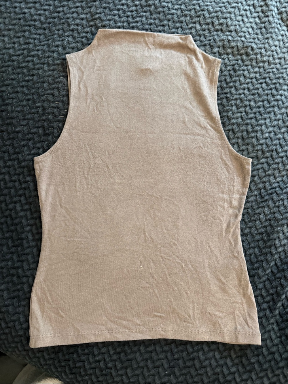 Banana Republic Sleeveless Mock Neck Tank - Taupe
